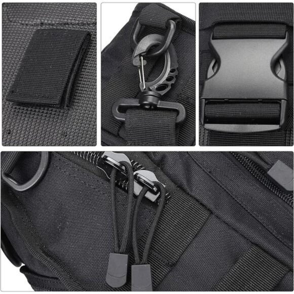 Tactical Sling Backpack Small EDC Bag Military Crossbody Shoulder Pack 7L - Picture 5 of 7